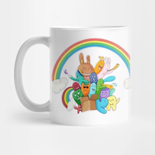 doodle rainbow Mug